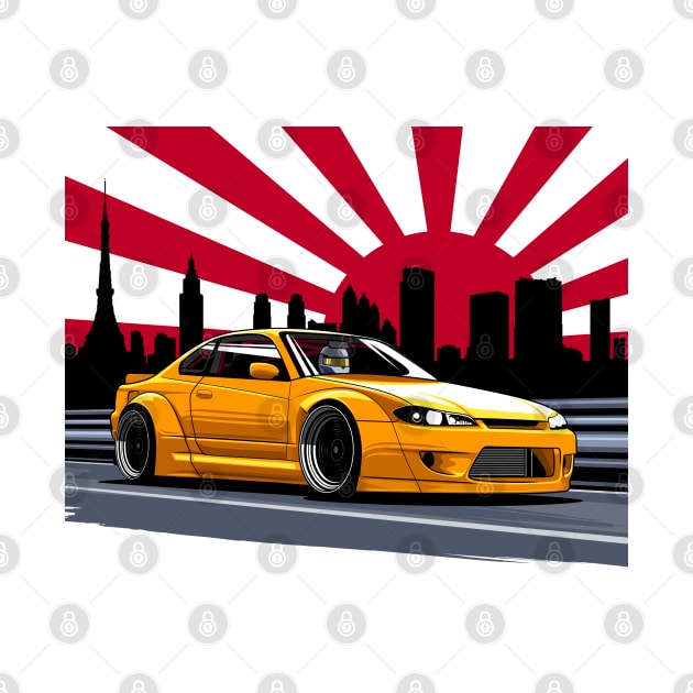 Silvia S15 Widebody (yellow) by Rezall Revolution