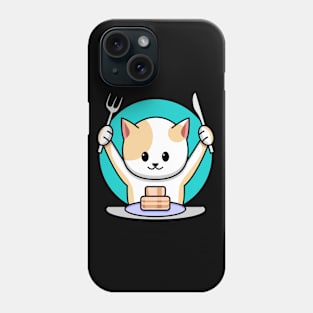 cat and cake Phone Case