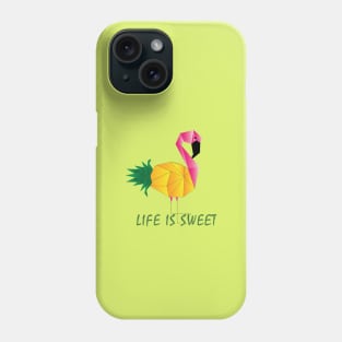 Geometric Flamingo Art | Pineapple Phone Case