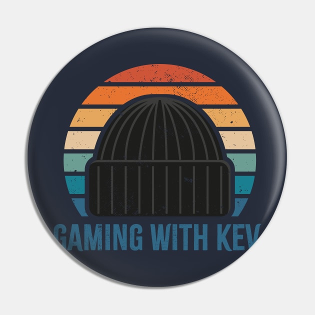 Gaming with Kev Classic Retro Sunset Pin by Bubsart78