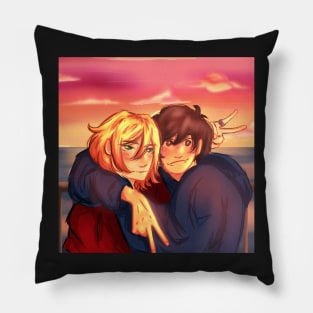 Ash and Eiji sunset Pillow