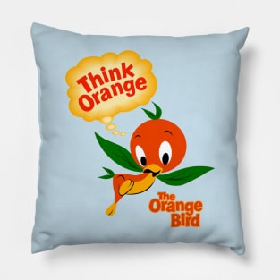 Orange Bird Pillow