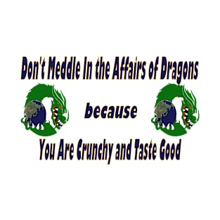 Don't meddle in the Affairs of Dragons T-Shirt