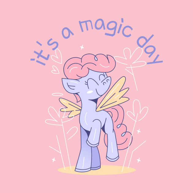 Cute Little Pony Magical by Tip Top Tee's