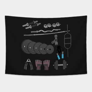 Strength Accessories Stickers Tapestry