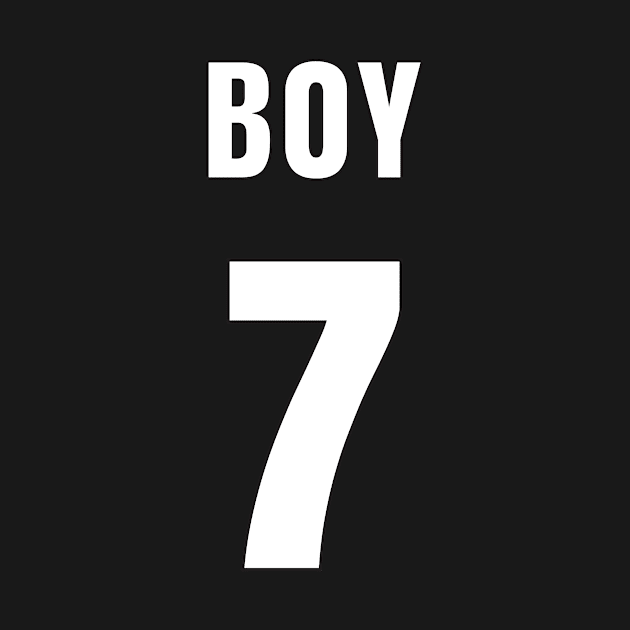 BOY NUMBER 7 FRONT-PRINT by mn9