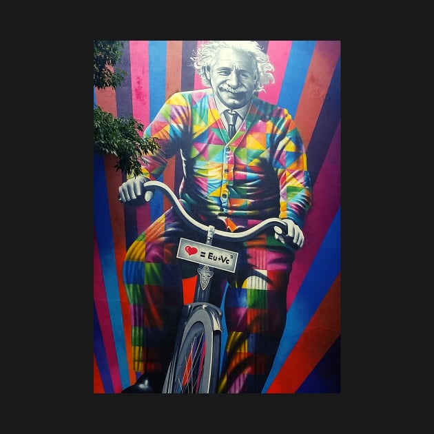 Einstein riding a bike. by AariciaH