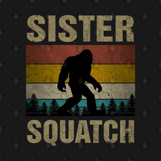 Sister Squatch Bigfoot Sister Sasquatch Yeti Family Matching by snnt