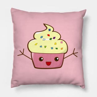 Happy Cupcake Hugs Pillow