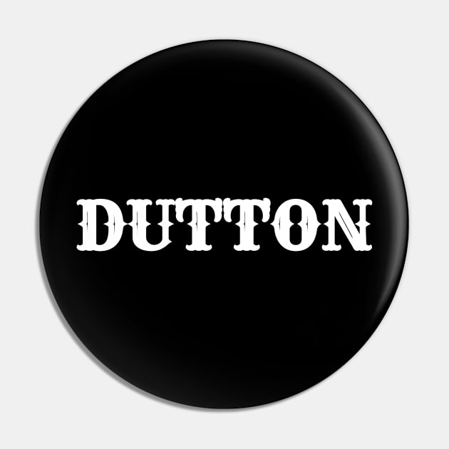 Dutton (White) Pin by RedRock