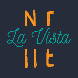 La Vista Nebraska City Typography T-Shirt
