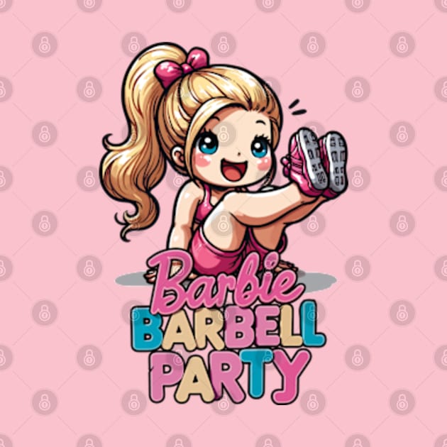 Barbie Barbell Party by Cutetopia