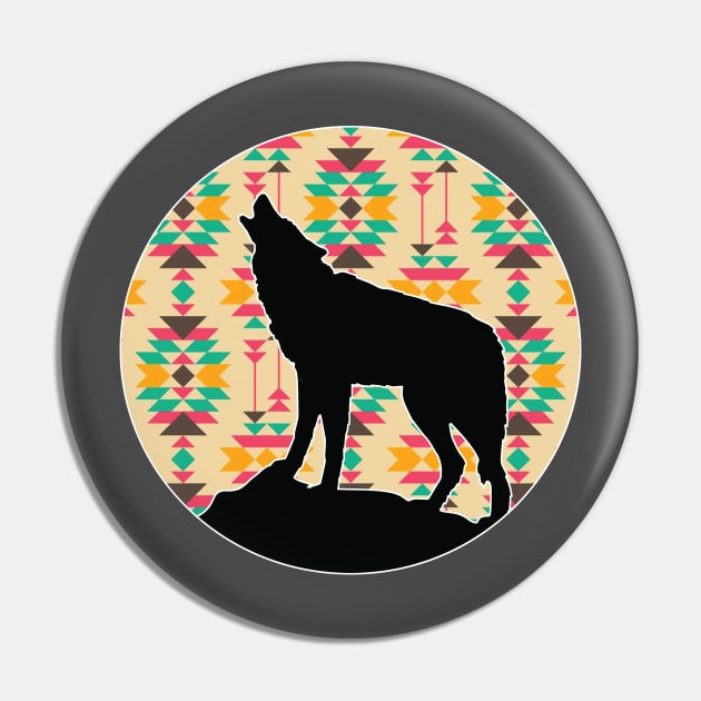 Wolf Pattern - 8 Pin by Brightfeather