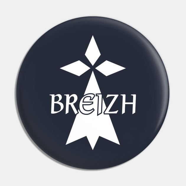 Hermine blanche Breizh Pin by leewarddesign