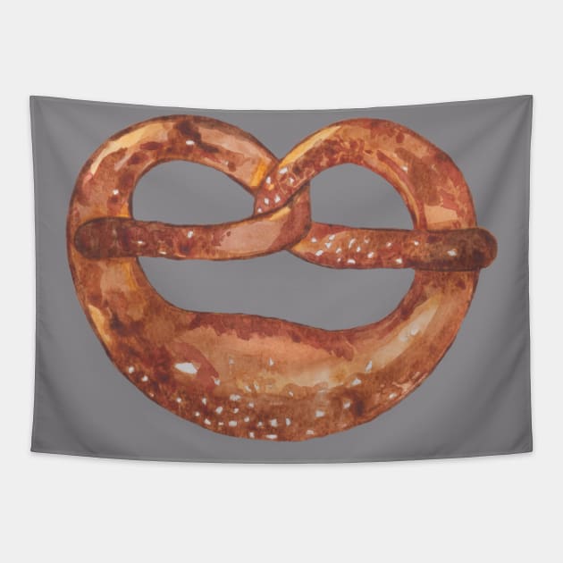 German bagel Pretzel for Oktoberfest Tapestry by deadblackpony