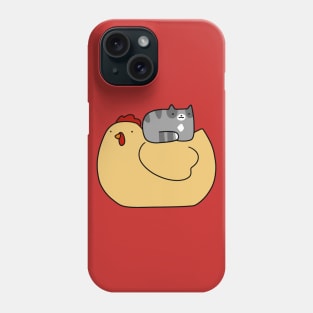 Gold Chicken and Blue Tabby Phone Case