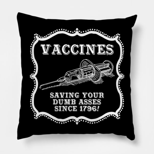 Vaccines Pillow by PK Halford