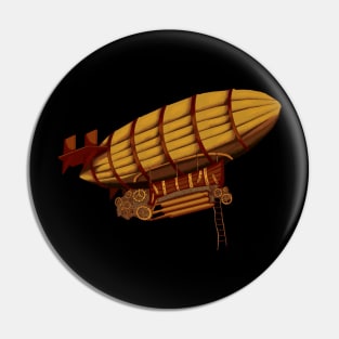 Retro airship Pin