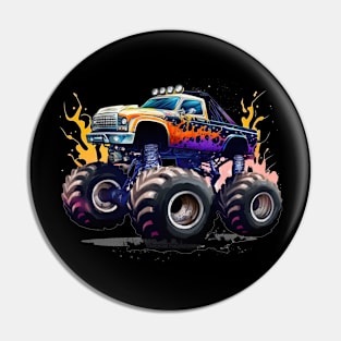 Monster Cars And Tracks Lover Pin