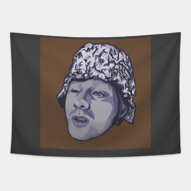 Limmy TinFoil Hat •• Original Drawing Fan Art Tapestry by unknown_pleasures