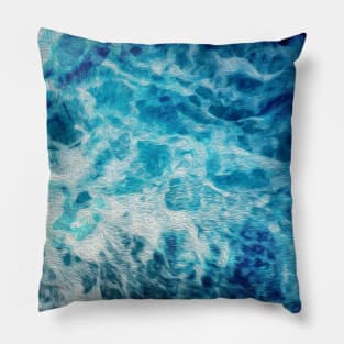 Beautiful Blue Waves 2 Pillow