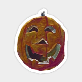 Laughing Grinning Pumpkin Magnet