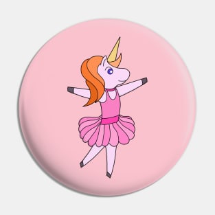 Unicorn ballet dancer Pin