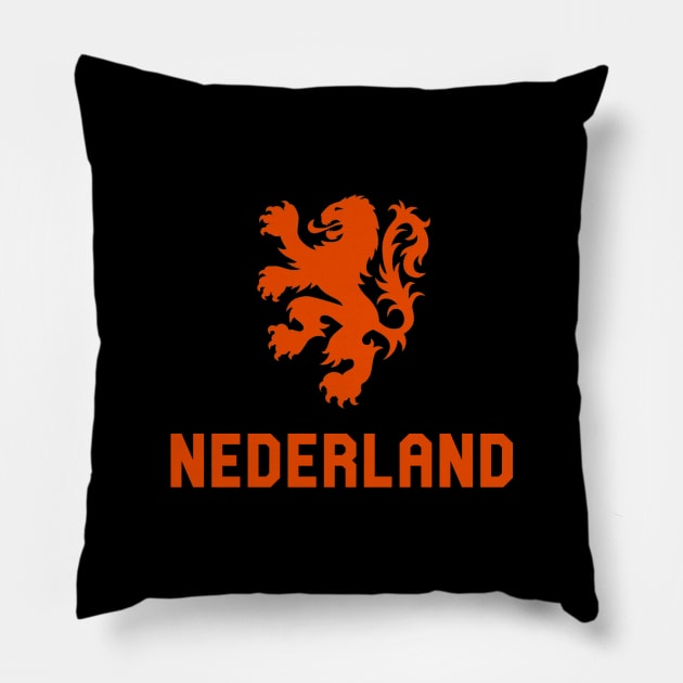 Nederland Oranje 2 Pillow by VRedBaller