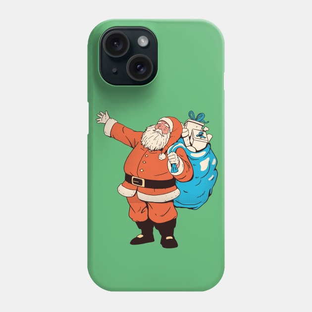 Vintage Santa Claus Christmas Illustration Phone Case by SLAG_Creative