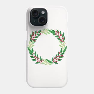 Winter wreath Phone Case