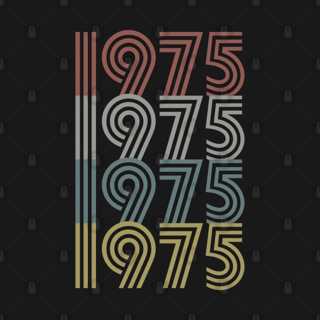 1975 Birth Year Retro Style by Elsie Bee Designs