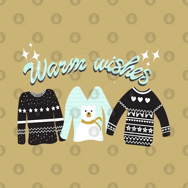 Christmas sweater warm wishes by SweetCoolVibes