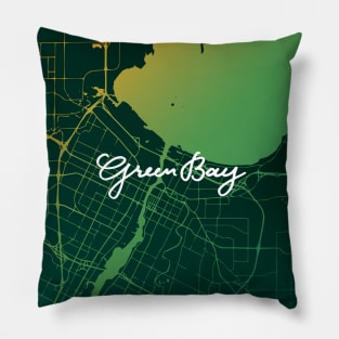 Green Bay Map Pillow