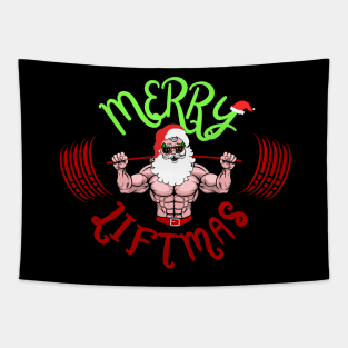 Merry Liftmas Merry Christmas Tapestry