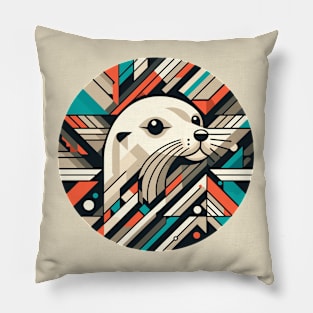 Abstract Animal Seal 1 Pillow