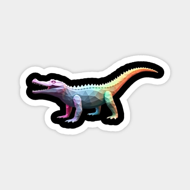 Alligator Virtual Reality Computer Graphic Magnet by animegirlnft