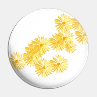 Daisy yellow pattern cute Pin