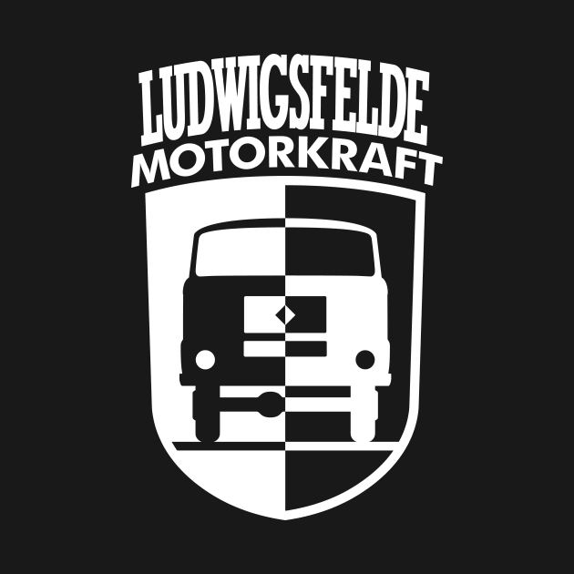 IFA Ludwigsfelde Motor Power Coat of Arms (white) by GetThatCar