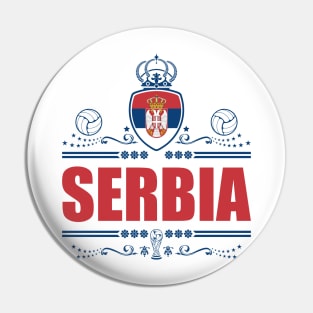 Serbia Football Gifts | Serbia Vintage Pin