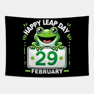 February 29th Leap Day Frog Funny Matching Leap Year 2024 Tapestry