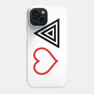 Love Triangle Phone Case