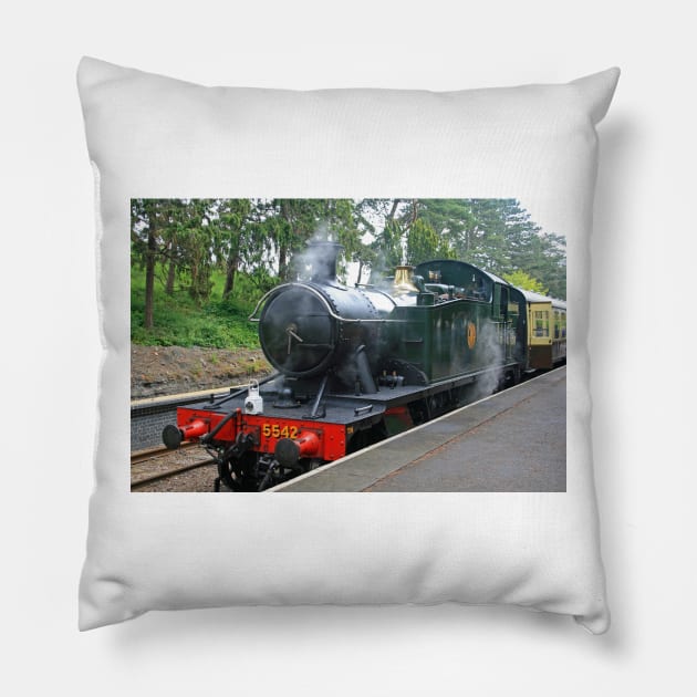 GWR Prairie Tank Locomotive Pillow by RedHillDigital