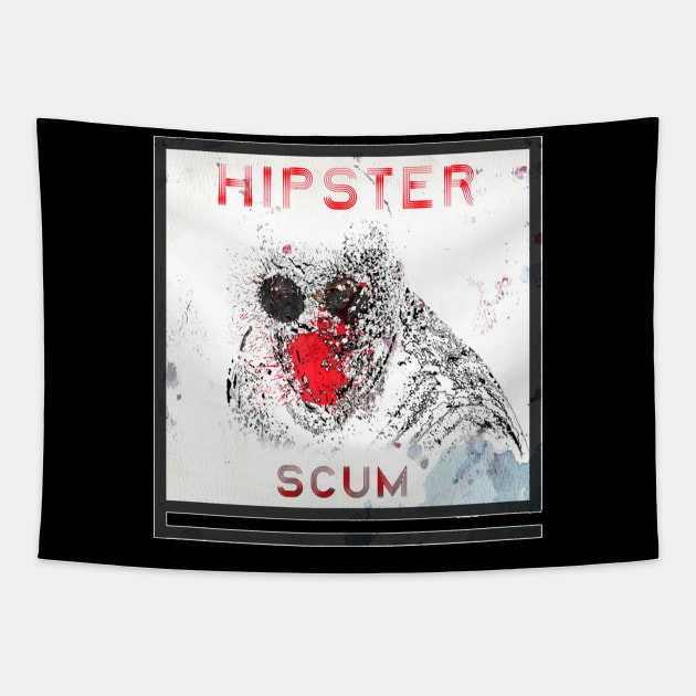 Hipster Scum Tapestry by DevanGill