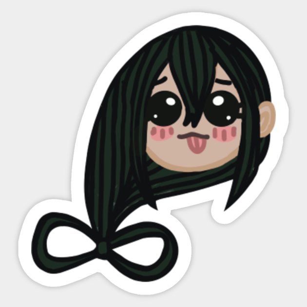 Bnha Tysuyu Asui Chibi Tysuyu Asui Sticker Teepublic