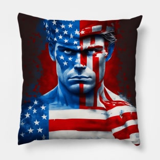 [AI Art] Sturdy Average American man Pillow