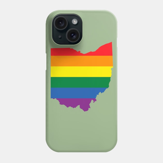 Ohio state (LGBT) pride Phone Case by FiftyStatesOfGay