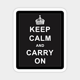 KEEP CALM AND CARRY ON Magnet