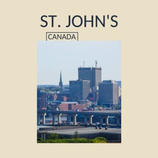 St Johns Newfoundland and Labrador Canada Gift for Canadian Canada Day Present Souvenir T-shirt Hoodie Apparel Mug Notebook Tote Pillow Sticker Magnet T-Shirt