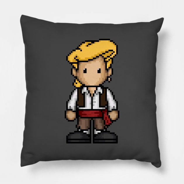 Guybrush Threepwood Pillow by PixelKnight