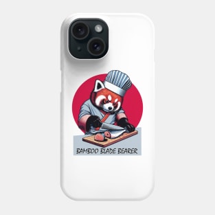 Sushi Master Red panda - Retro Japanese Chef Cartoon Phone Case